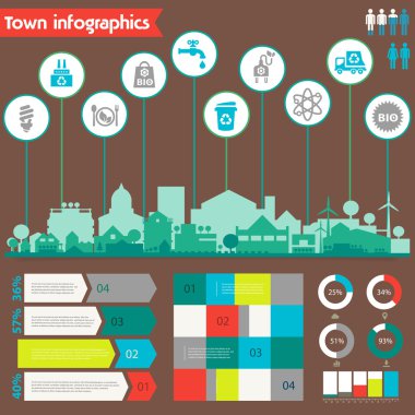 Yardımcı programı'nı ekolojik infographics 