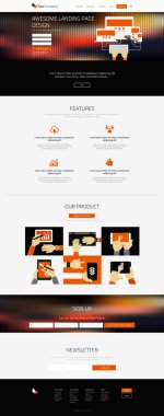 Sayfa Web sitesi tasarım