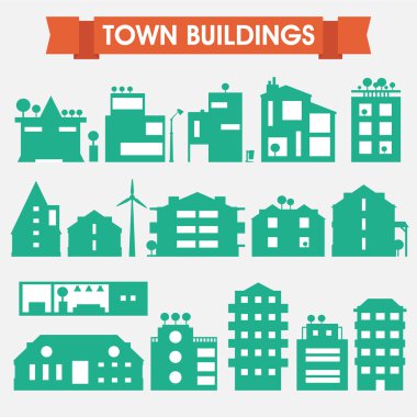 Binalar ve evler koleksiyonu