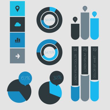 Infographics kalıp toplama