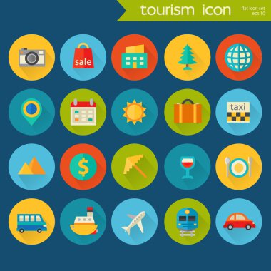 Turizm Icons set