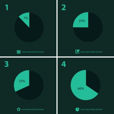 Infographics kalıp toplama