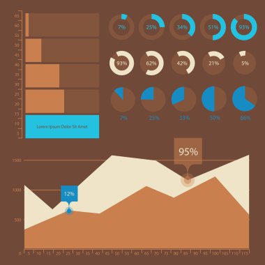 Infographics kalıp toplama