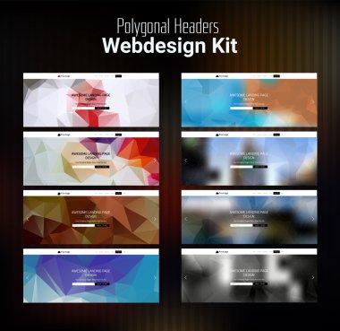 Poligonal Web sitesi başlık seti