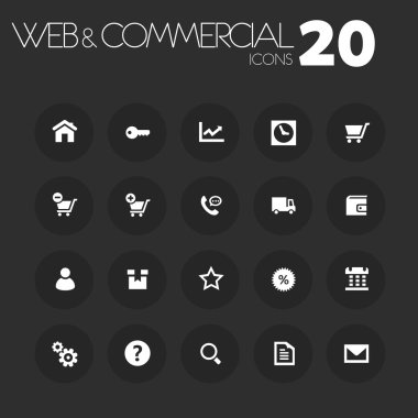 İnce ticari simgeler 