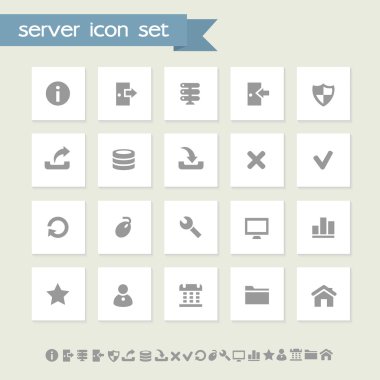 Sunucu Icons set