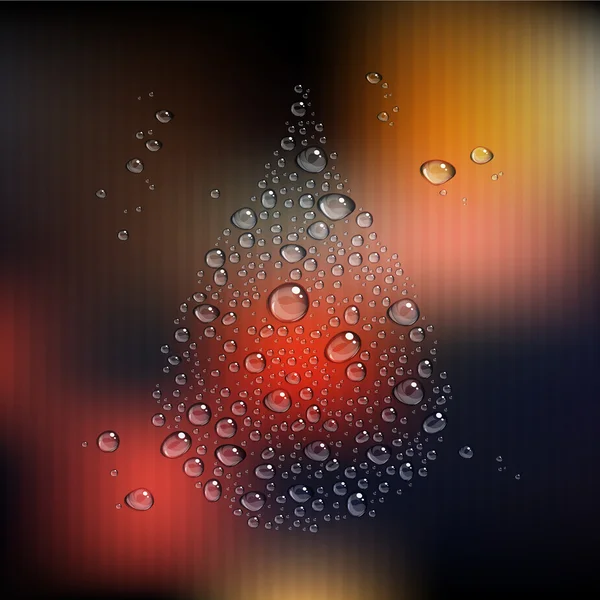 Gotas de agua abstractas — Vector de stock