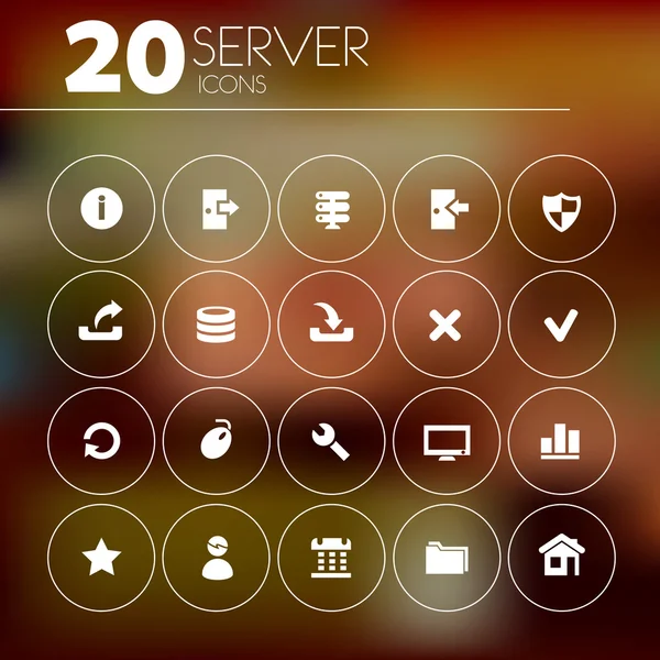 Sunucu Icons set