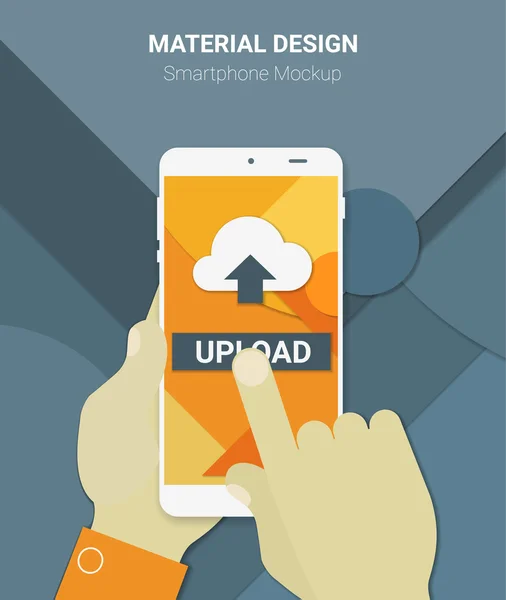 Mockup app di cloud computing — Vettoriale Stock