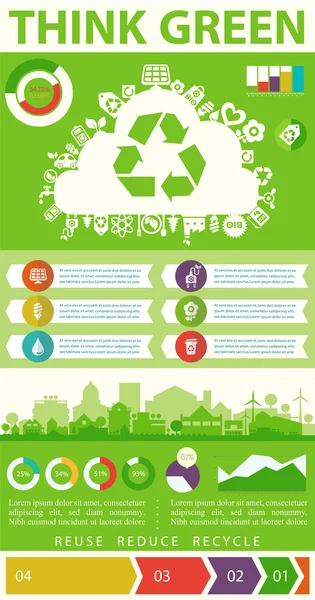 Yeşil infographics düşünüyorum