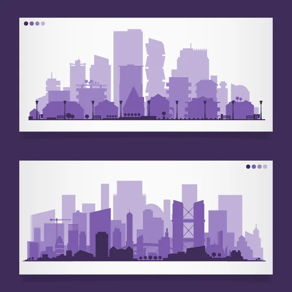 Conjunto de partes industriales de ciudad — Vector de stock