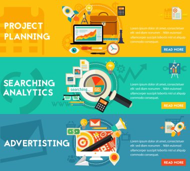 Arama Analytics reklam kavramı planlama