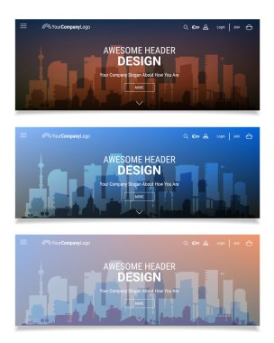 Bulanık poligonal Üstbilgi kaydırma Webdesign kiti