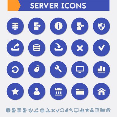 Sunucu Icons set. 