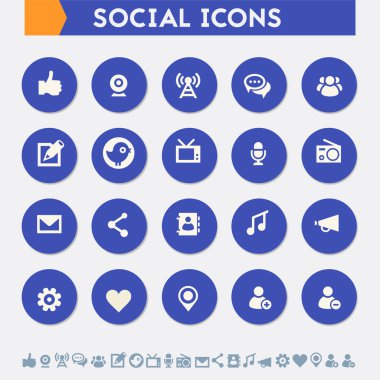 Sosyal simgeler kümesi. 