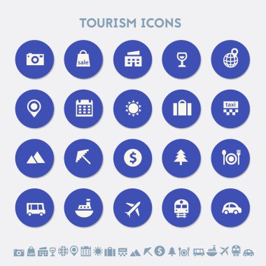 Turizm Icon set. 
