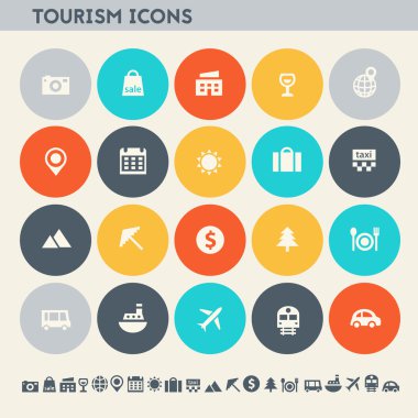 Turizm Icon set. 