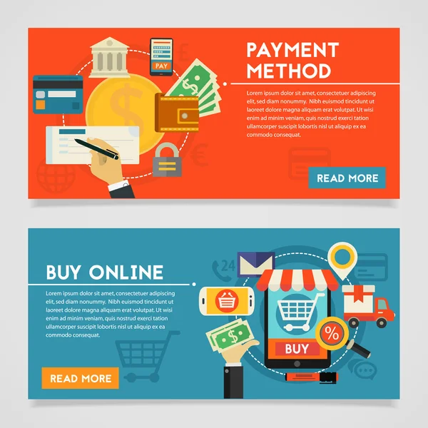 Satın almak Online ve ödeme yöntemleri kavramı