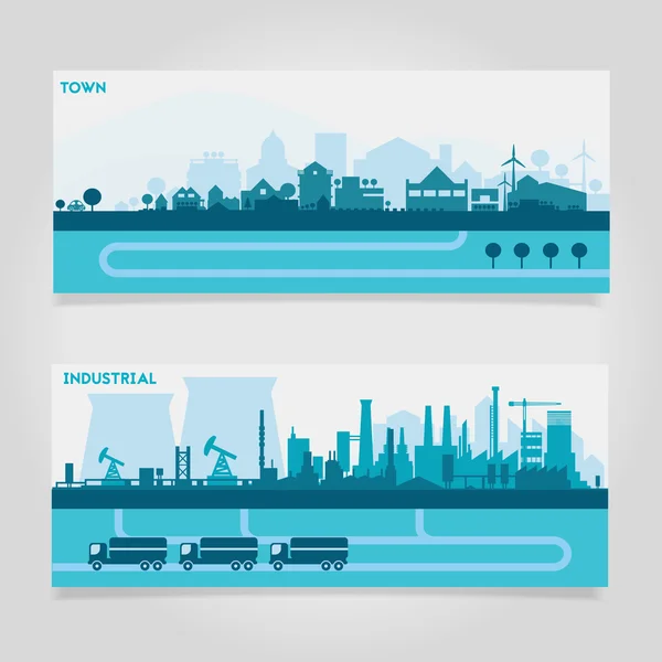 City skyline meg — Stock Vector