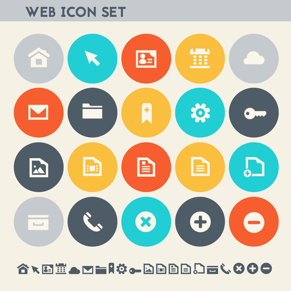 Web icons set. 