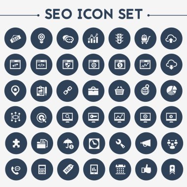 Büyük Seo Icons set