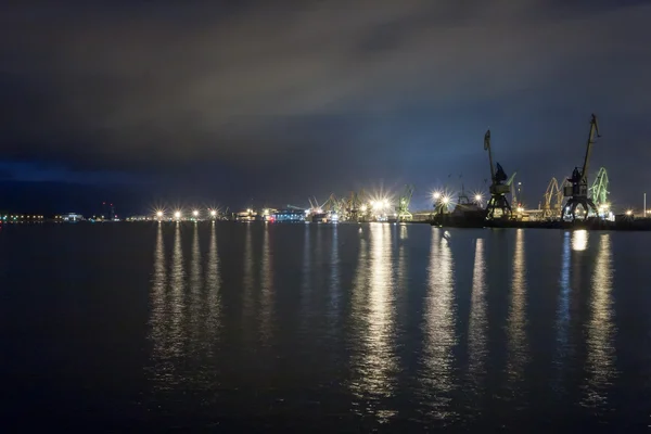 Harbour at night — Stock Photo, Image