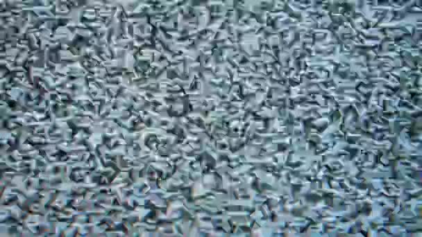 Rauschen des flackernden ungetunten Fernsehbildschirms — Stockvideo