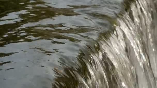 流动的河流水特写. — 图库视频影像