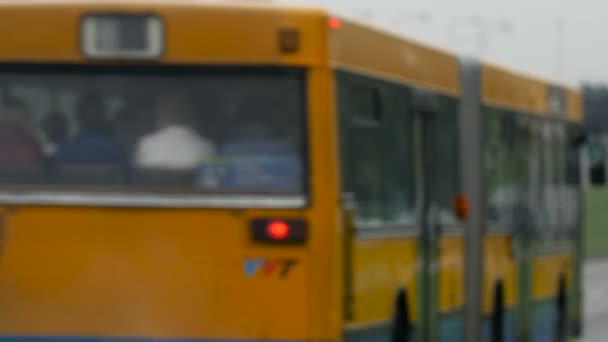 Vue dégagée sur les embouteillages en Lituanie, Scène floue .