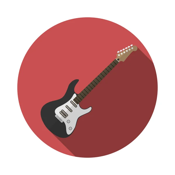 Smyczkowy instrument muzyczny, rock gitara. — Wektor stockowy