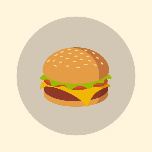 Delizioso hamburger fresco . — Vettoriale Stock