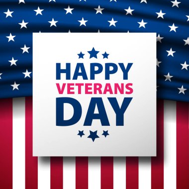 Mutlu Gaziler Günü Amerika Birleşik Devletleri arka plan vektör illüstrasyonu