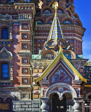 Saint Petersburg dökülmüş kan üzerinde kurtarıcı Kilisesi. Rusya