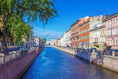 St Petersburg, Rusya Federasyonu Griboedov kanal köprüde