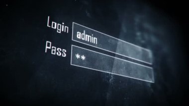 Oturum açma girişimi, yanlış şifre, ekran metni, sistem iletisi reddedildi