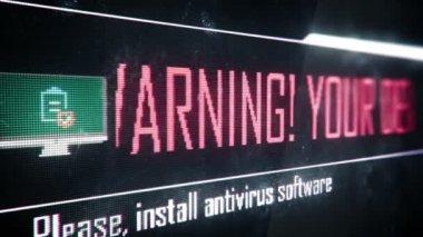 Aygıtınız görünür bulaşması, virüsten koruma yazılımı ekran metin yüklemek için