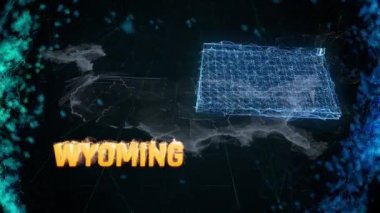 Wyoming Birleşik Devletler federal sınır haritası ana hatları, haberler, çıkış anketleri, görülmeler