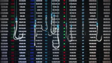 Finansal altyapıda olta iğnesi, sahtekarlık konsepti, hassas veri hırsızlığı. Fişleme saldırısı, kullanıcı verileri, kimlik hırsızlığı