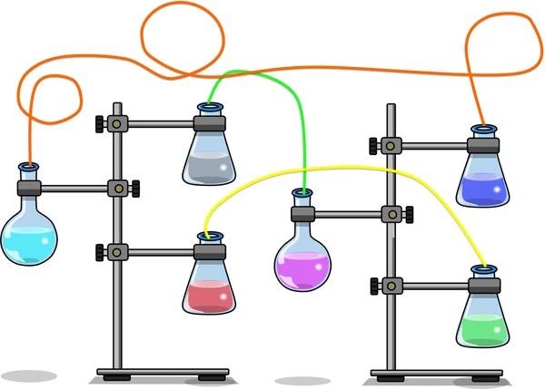 Malzeme ve aletleri bir Kimya Laboratuvarı 