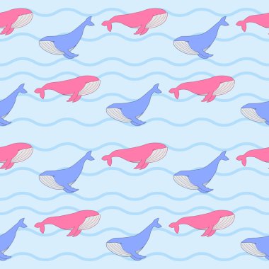 Sevimli balina desen