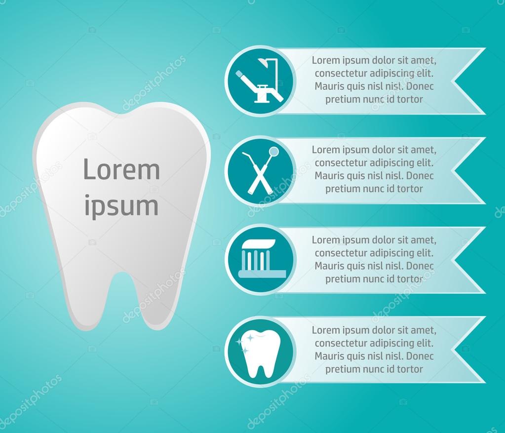 Dental blue infographic Stock Vector Image by ©Antaya 111105722