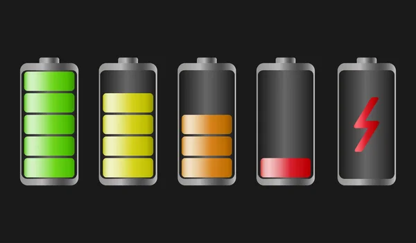 Smartphone batterie vectop — Image vectorielle