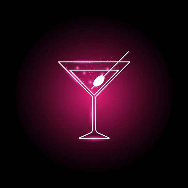 Vektoros illusztráció Martini pohár — Stock Vector
