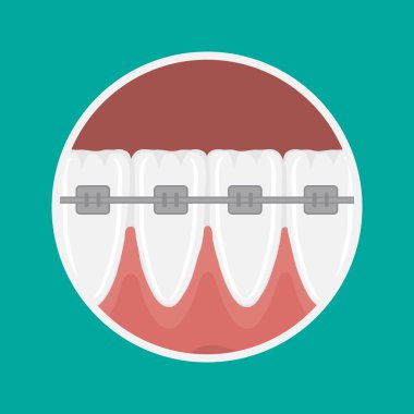 Vektör simge kesici dişler