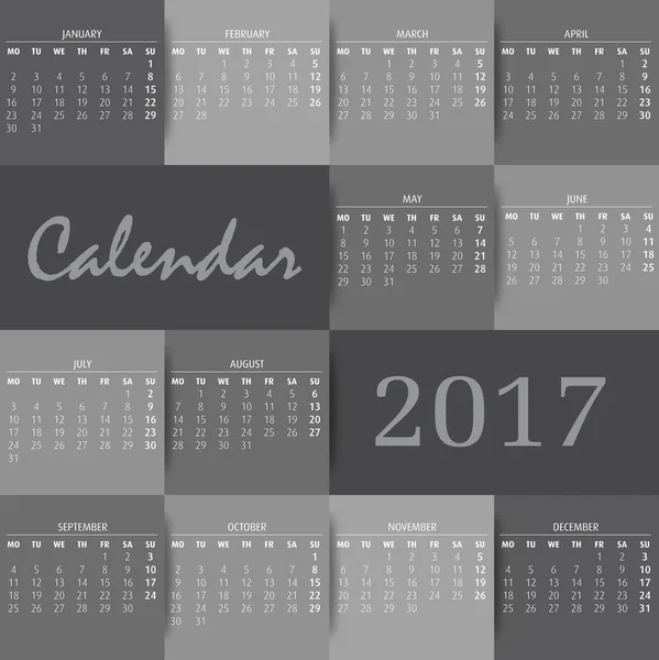 2017 Englisn takvim