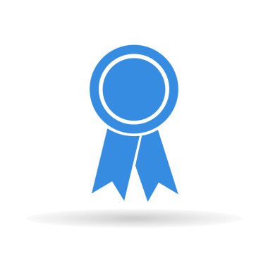 Icons awards with shadow on a white background, stylish vector illustration