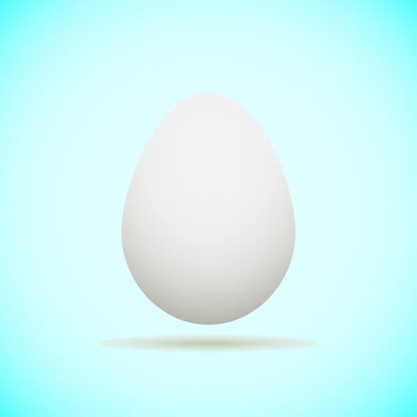 Пасхальное яйцо с тенью, стильная векторная иллюстрация — стоковый вектор