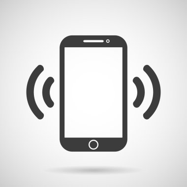 Telefon Ücretsiz Wi-fi Bölgesi Simge vektör illüstrasyon