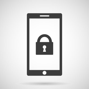 Internet güvenlik kavramı simgesi. Tanımlama ve koruma simbol Çizimi - stok vektörü