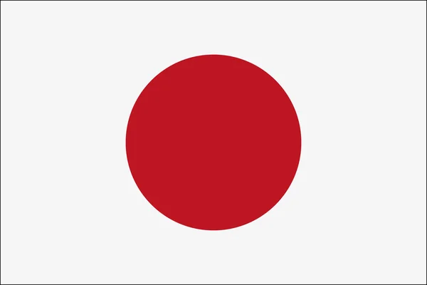 Bandeira oficial do Japão, ilustração vetorial elegante — Vetor de Stock
